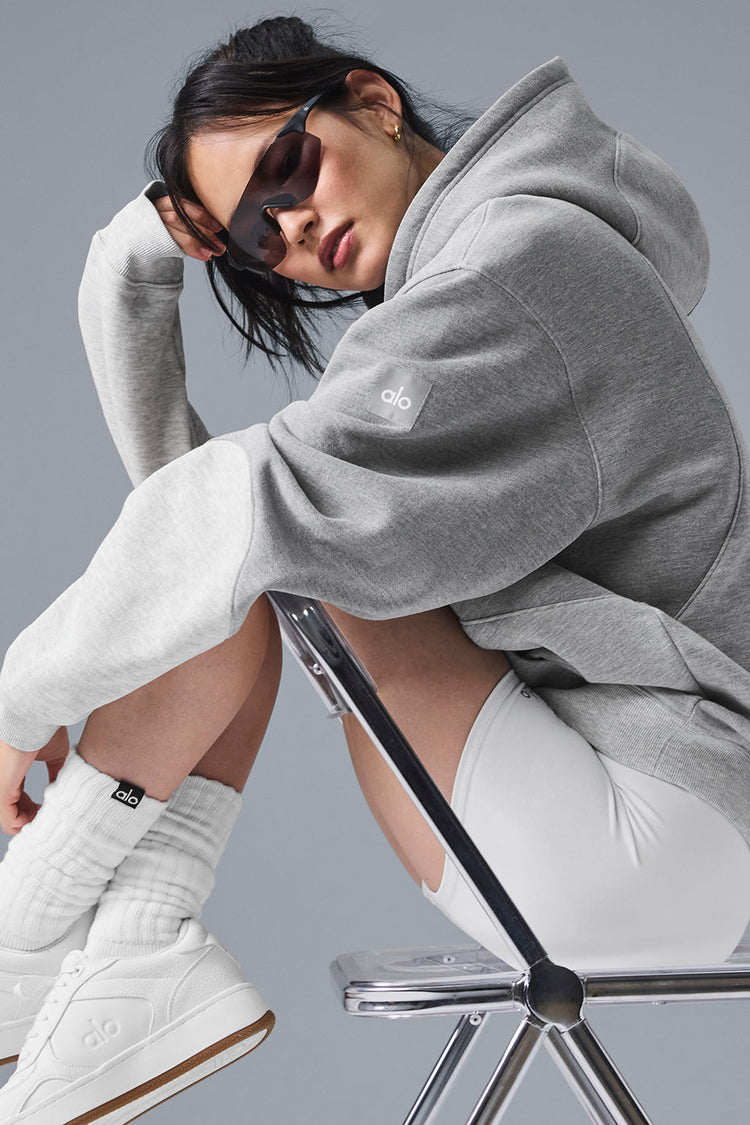 Sudadera con capucha Make Waves - Gris jaspeado atlético