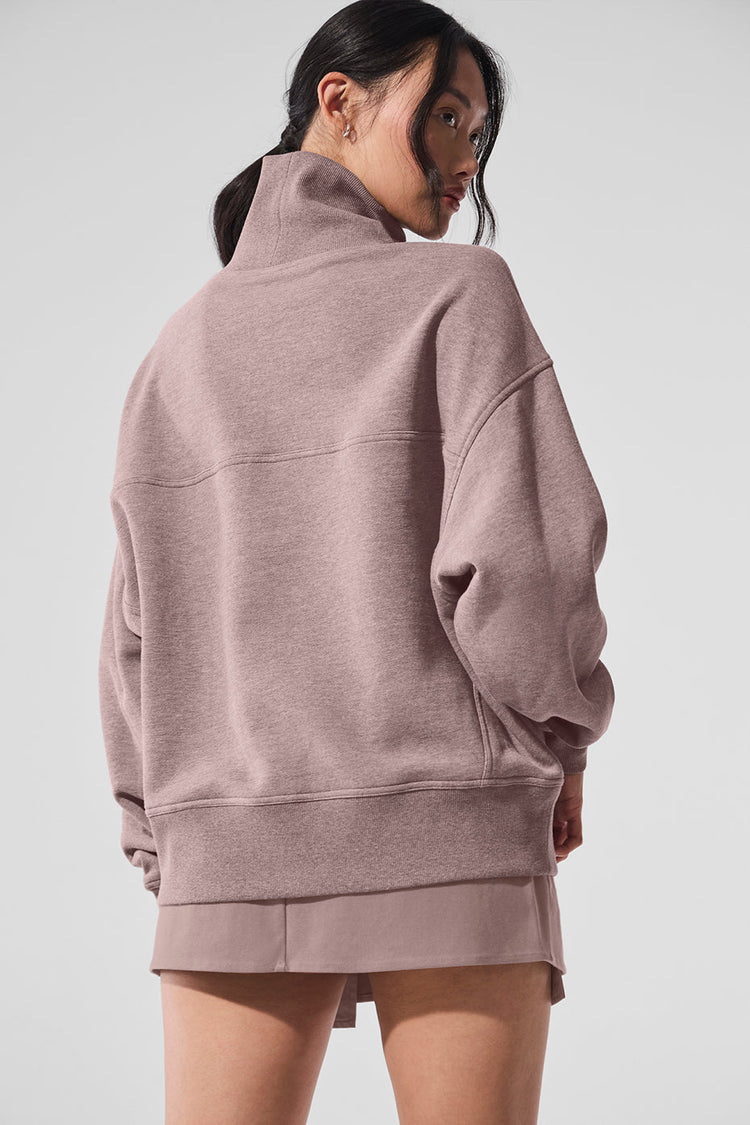 Jersey de cuello alto Hazy - Champiñón Heather