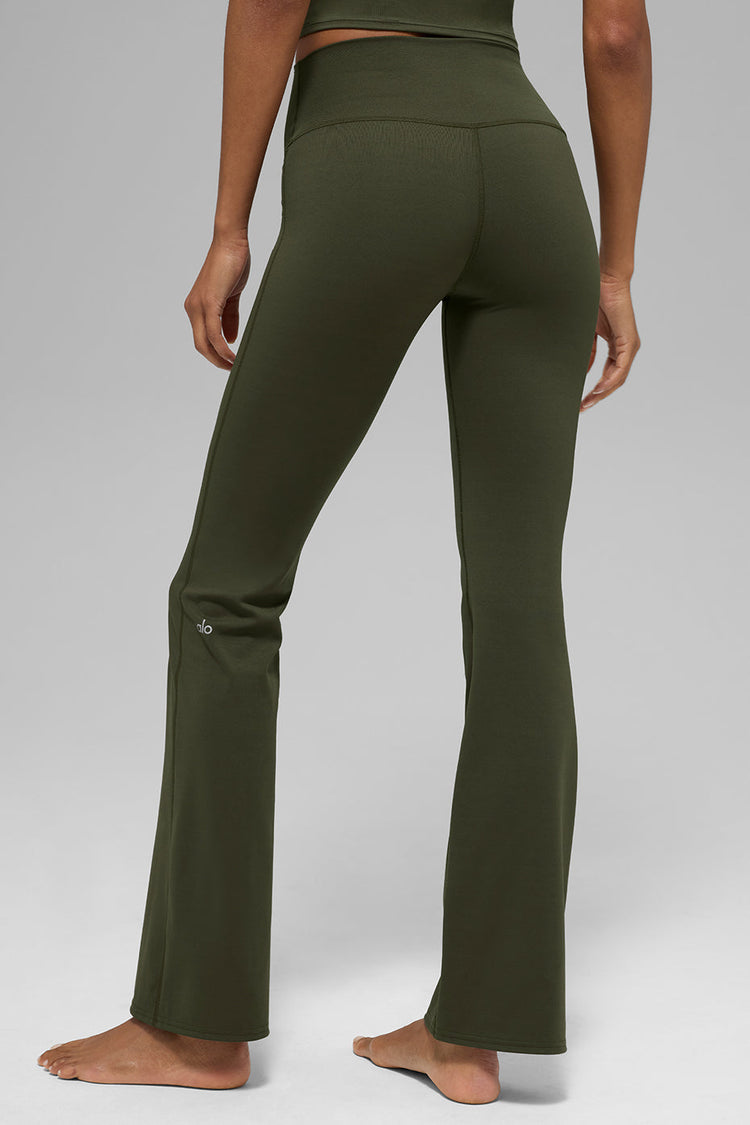 Leggings de tiro alto ALO Softsculpt Bootcut - Verde oliva