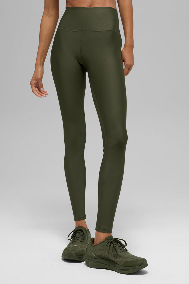 Leggings Airlift de cintura alta 7/8 - Verde oliva
